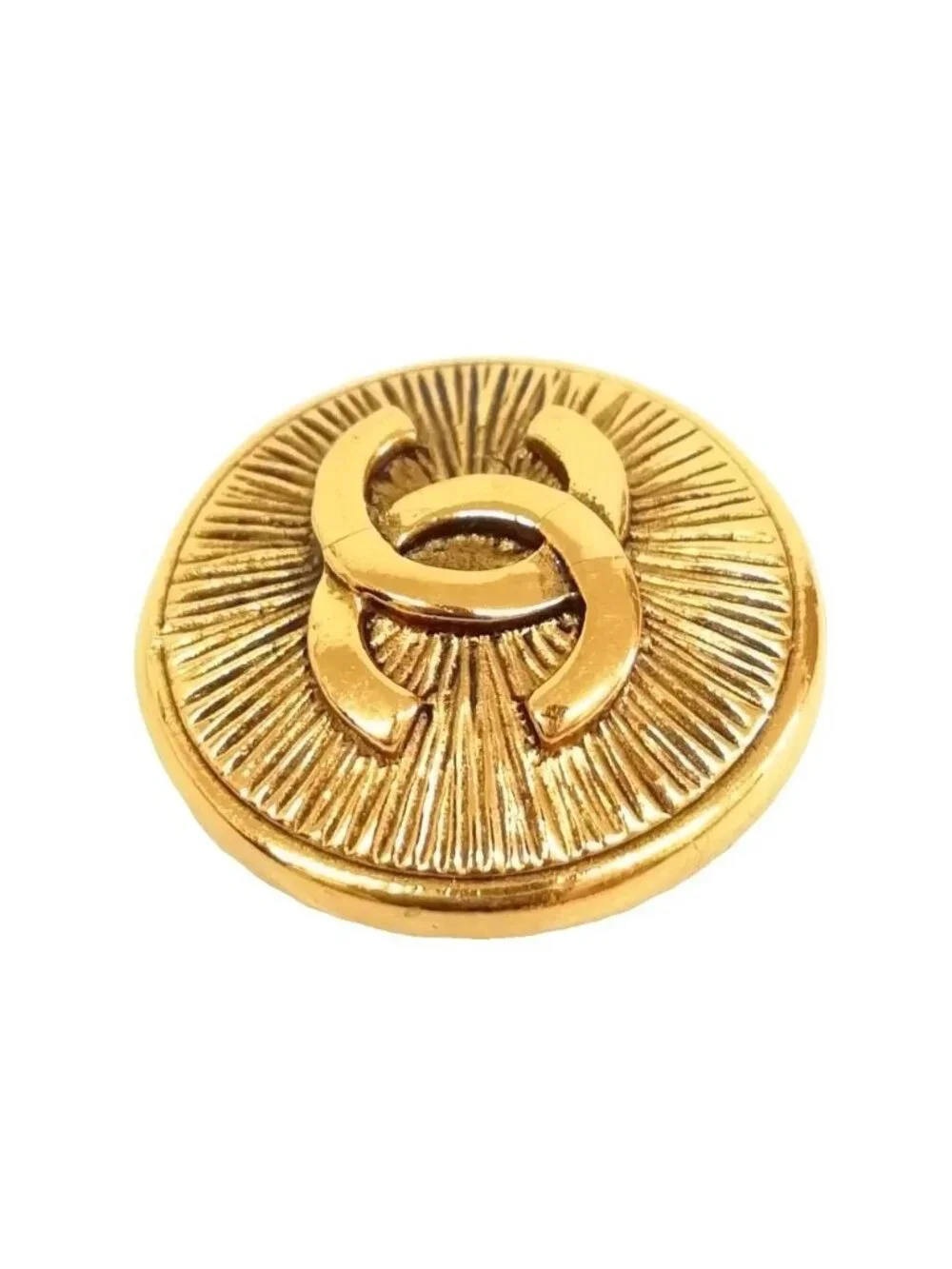 Chanel Vintage CC Logo Single Earrings Gold